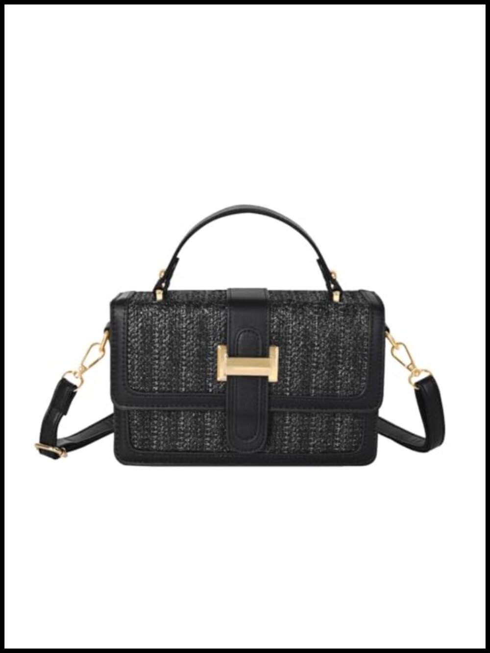Straw Crossbody Bag for Women Woven Beach Purse Summer Vacation Handbag with